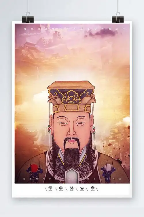 玉帝圣像精品海报