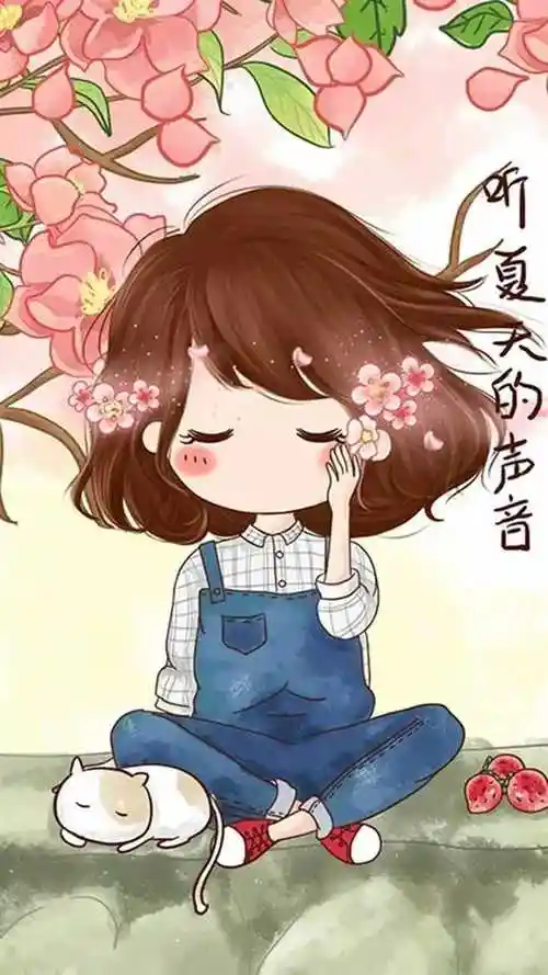 夏日里呆呆萌萌的我 | 治愈系插画