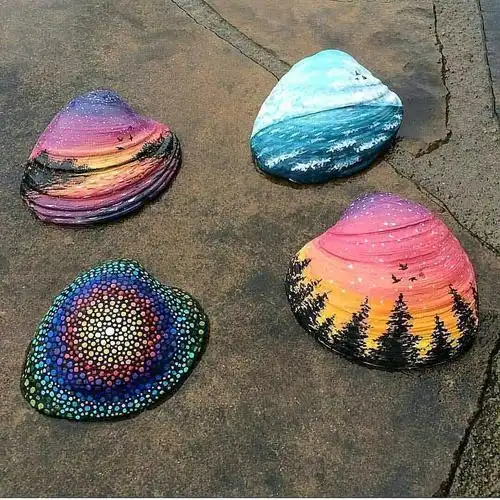 贝壳上的画艺术家katiebrooks