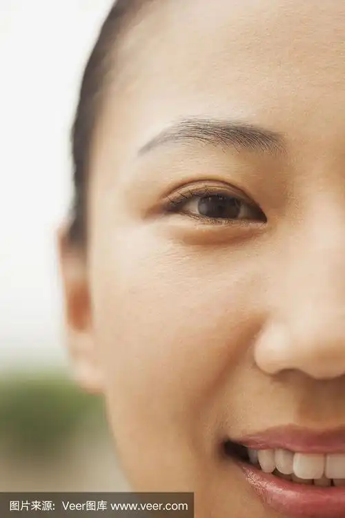 中国女人的脸的特写