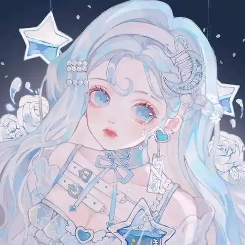 蓝色紫色系列头像下次见面就从一朵花开始吧