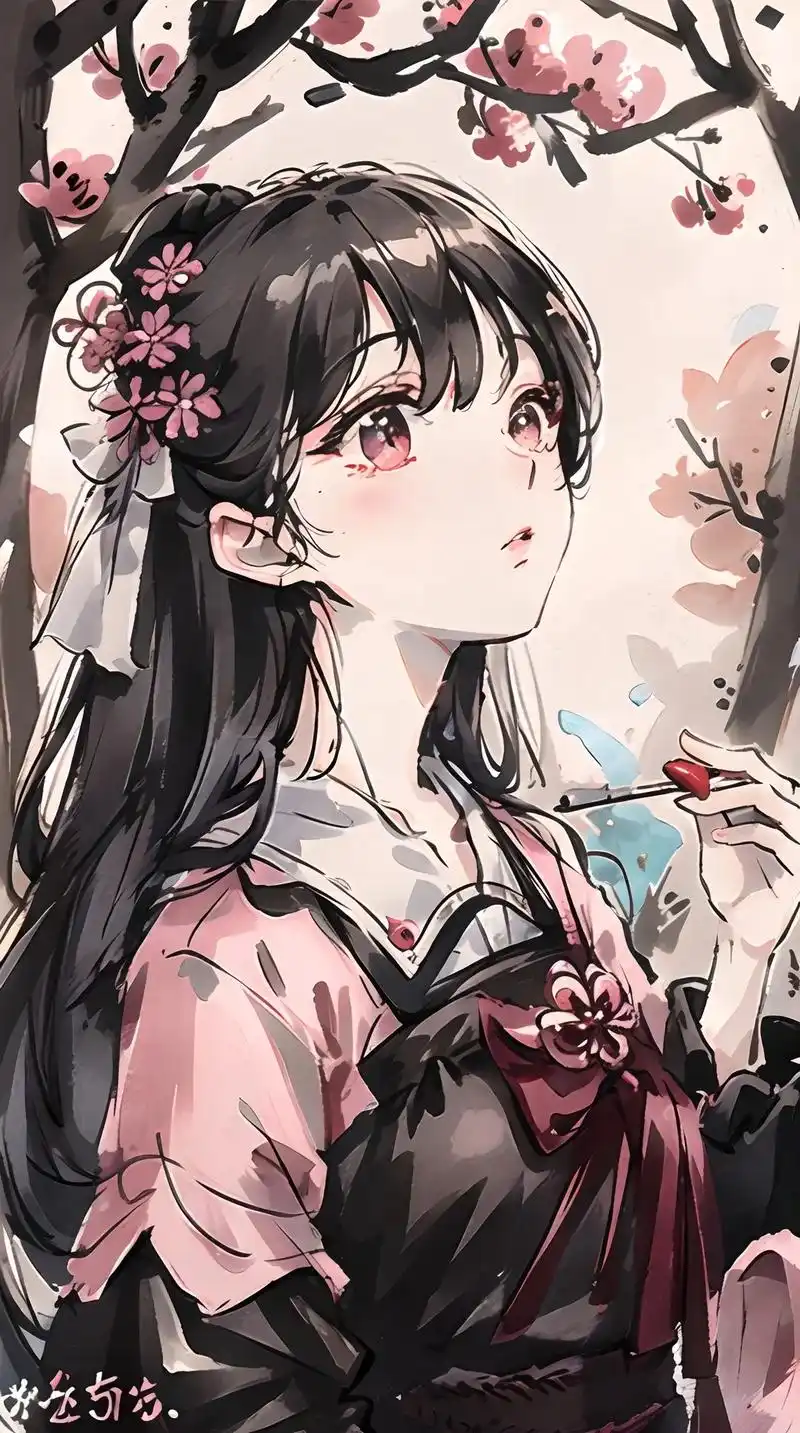 ai绘图:桃花少女梦.人面桃花相映红, 桃影飘香度春风. 仙 - 抖音