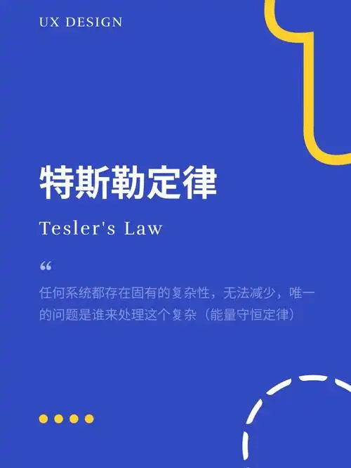 ux设计定律特斯勒定律teslerslaw