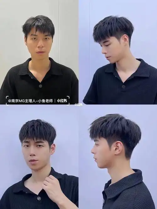 自然立体无需打理男生-定要尝试的发型免打理摩根碎盖1发型长度,头顶