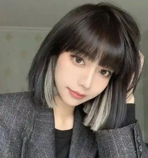 lisa同款 黑发挂耳染_有关_小松菜_媒体
