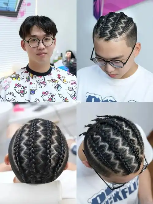 脏辫  #美式脏辫  #贴头辫