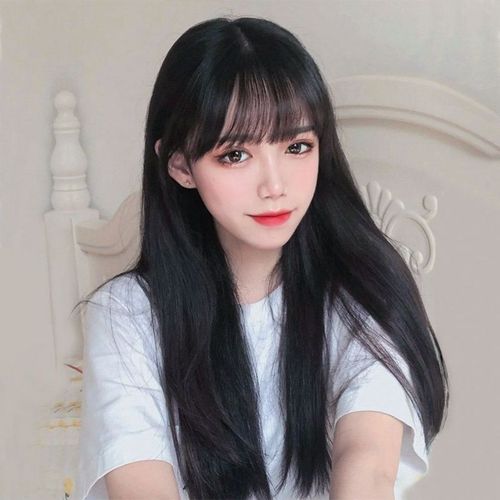 长发假发长直可爱空气刘海学生蓬松逼真发套其它假发