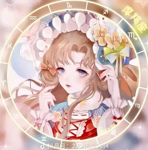 可爱女生卡通十二星座头像,姐妹们快换起来. - 抖音