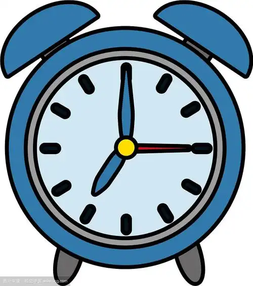打卡钟卡通