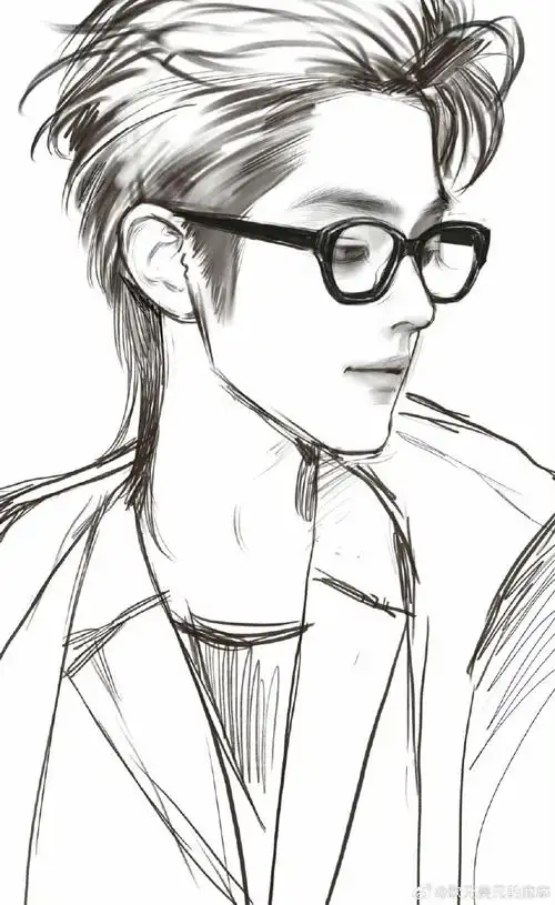 觉得画的特别好,我就存了#肖战#深爱如长风,把我吹向你,穿过大海,绕过