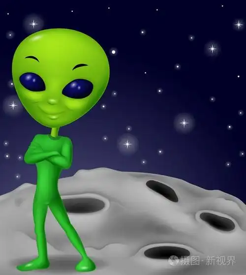 绿色外星人卡通