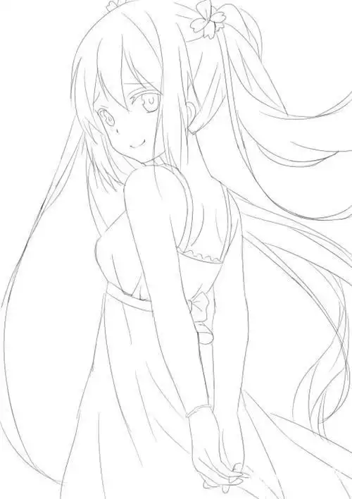 漫画手绘简笔画人物铅笔画漫画人物手绘简笔画荷花铅笔画铅笔画简笔画