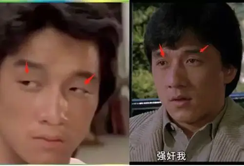 没想到成龙居然割了双眼皮
