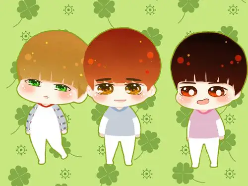 想想当时帮朋友画的三小只