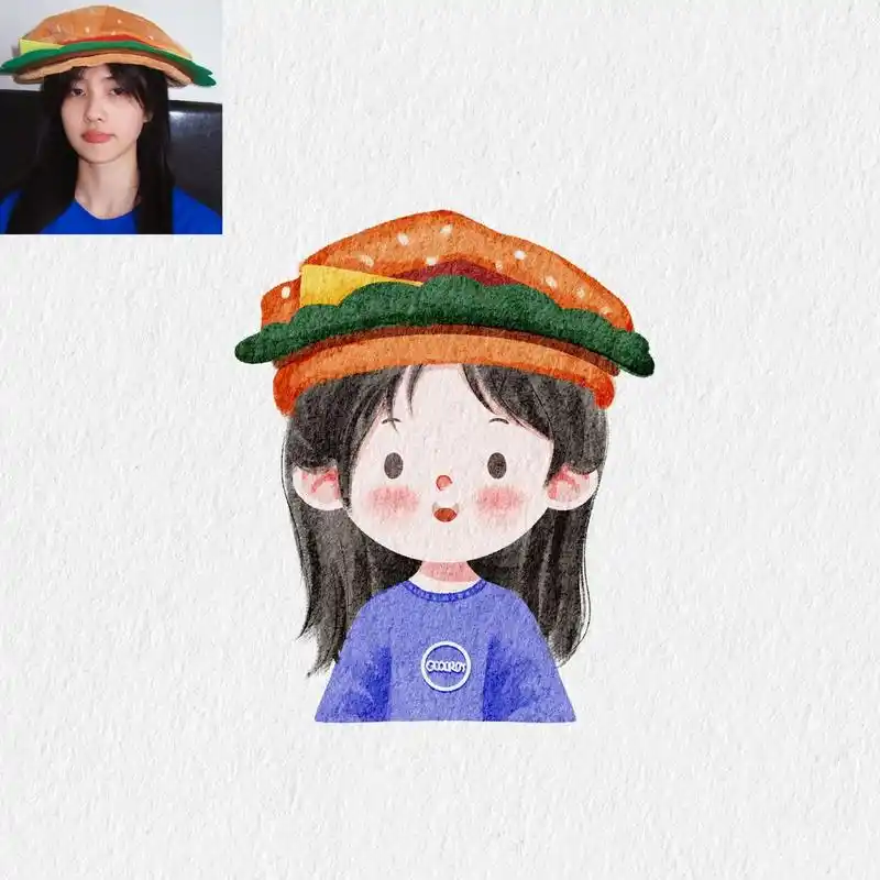 白鹿小可爱 #白鹿 #白鹿头像 #q版头像 #画画 #手绘头 - 抖音