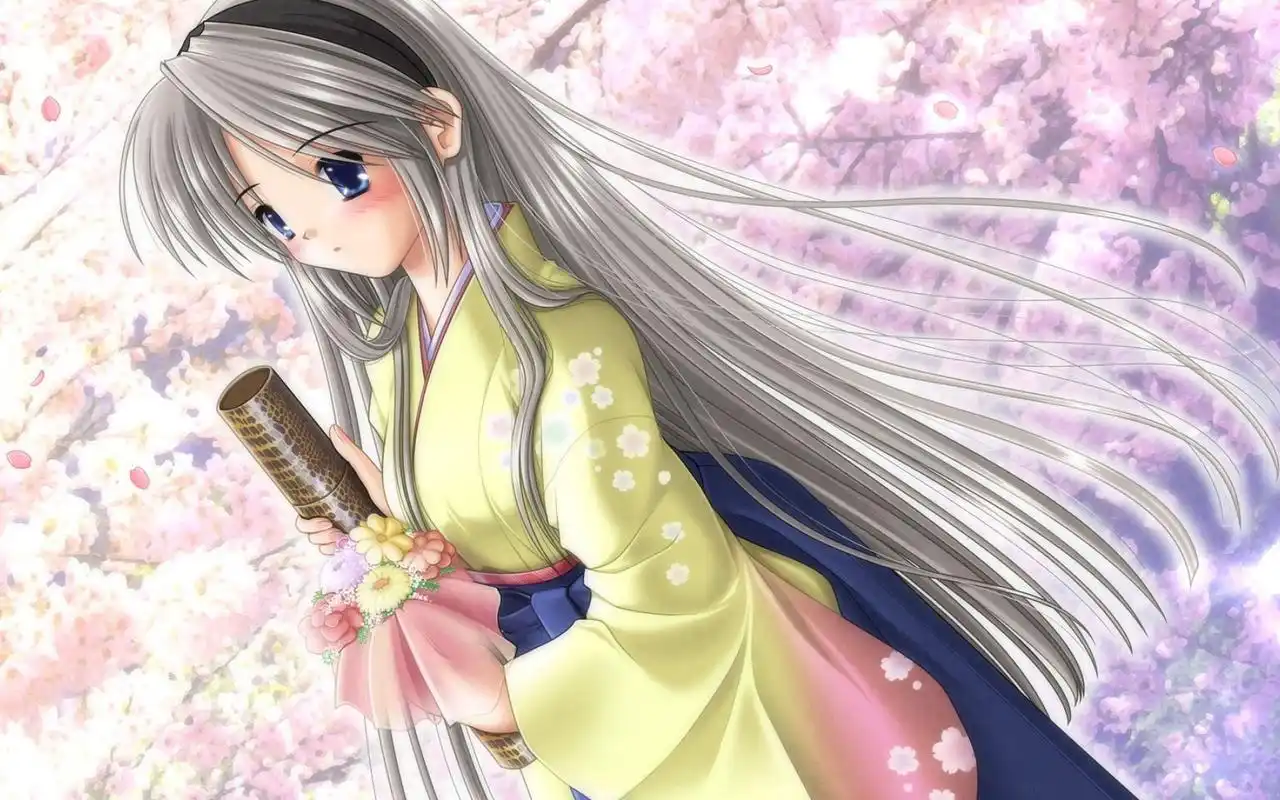 唯美梦幻的日本动漫美女高清图片桌面壁纸