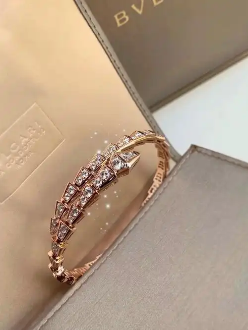 bvlgari 宝格丽 玫瑰金 蛇手镯 m码