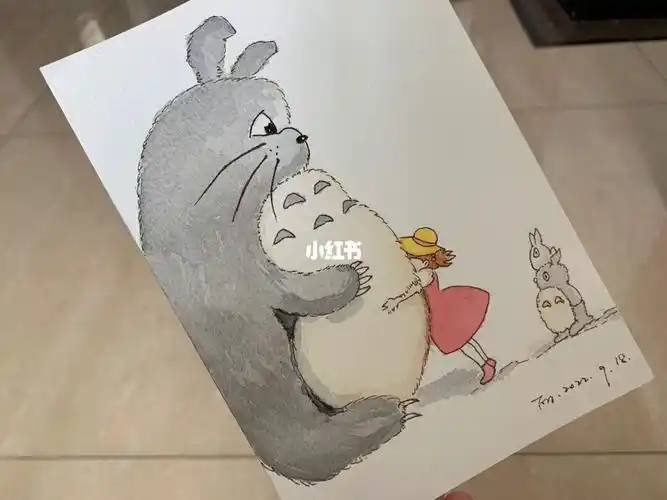 打卡宫崎骏龙猫手绘04