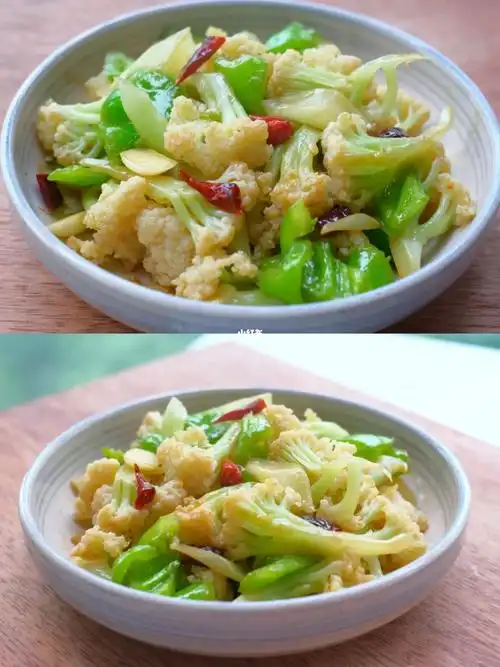 家常菜素菜100道89|炒花菜