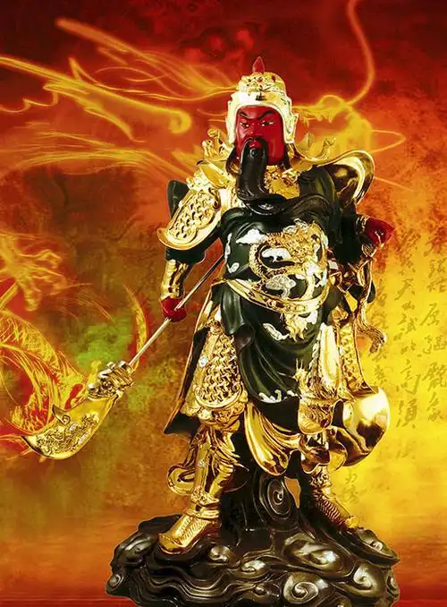 2019年即将结束.虔诚礼拜武财神菩萨,来年财源滚滚,一帆风顺