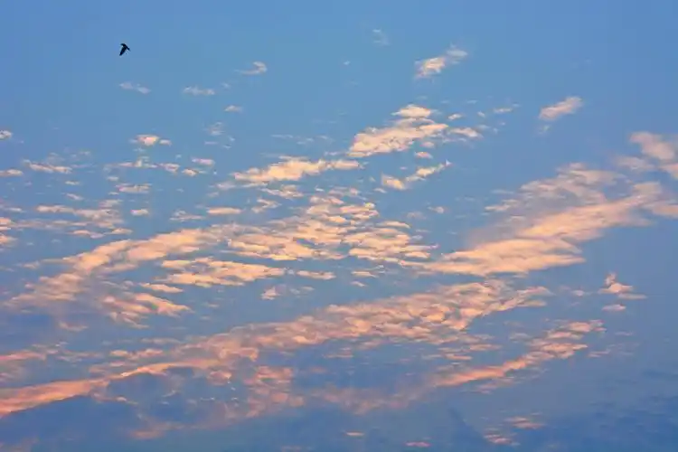 雨后傍晚的云天