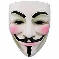 v脸面具头像黑白点击鼠标右键下载