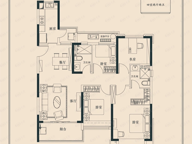 阳光套房主卧; * 户型优势,户型劣势,居室详解,由居理新房独家