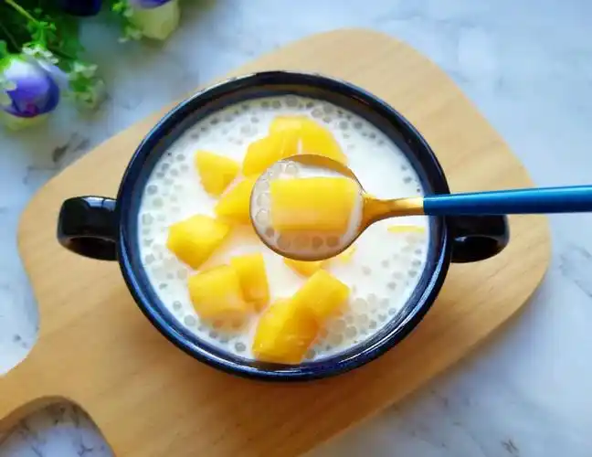 芒果西米露牛奶的做法插图