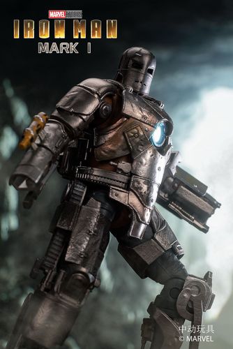 中动玩具马克1 钢铁侠mk1手办关节可动人偶 漫威周边兵人模型摆件