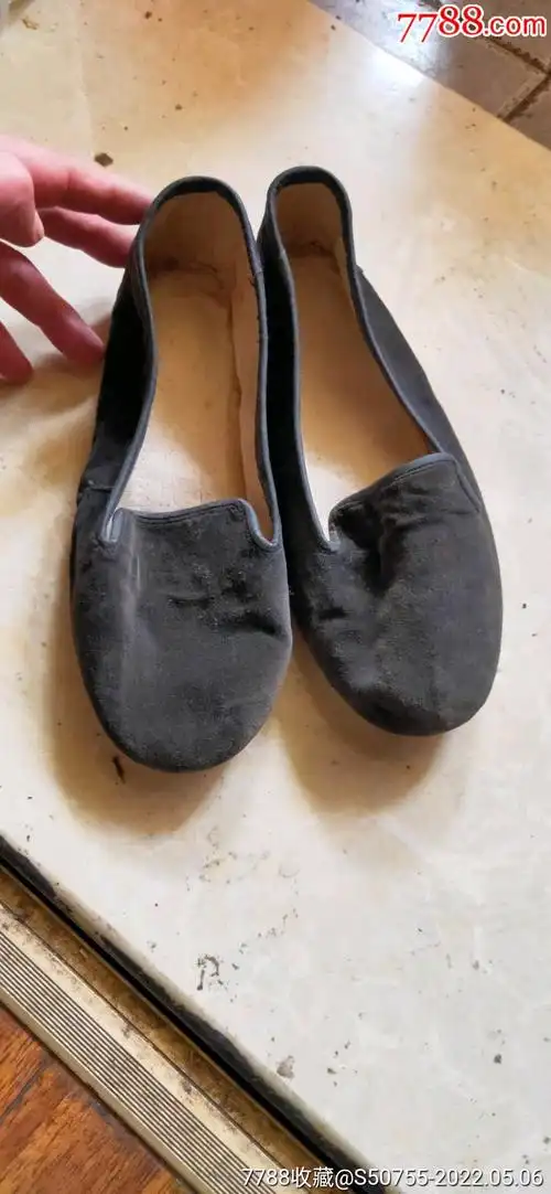 民国老鞋一双皮底没穿过自然旧