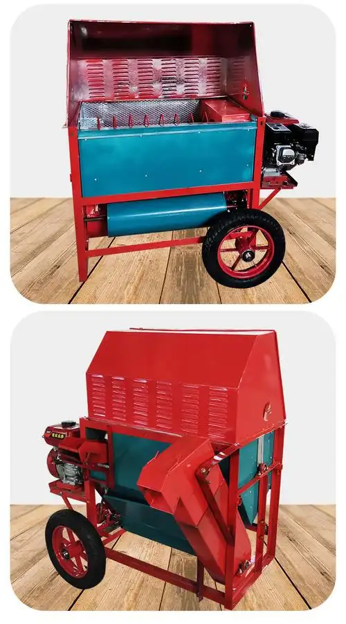 谷胭水稻打谷机轻便新脱粒机小型家用收稻谷机汽油机柴油机水稻收割机