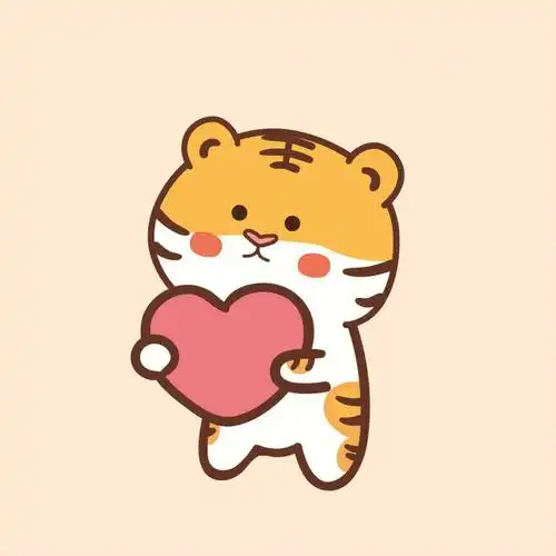 头像分享情侣头像虎萌萌可爱卡通形象生肖