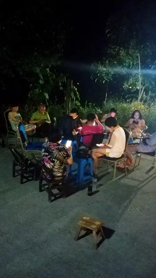 旧时光的乘凉讲故事,演变成今天的乘凉玩手机.是年代改变了我们