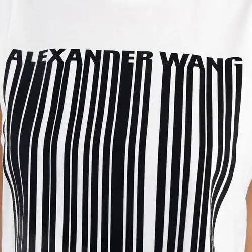 alexander wang/亚历山大.王 女士 纯棉 经典logo印花 短袖t恤 zi