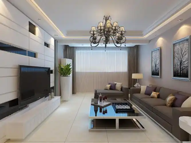 天泰阳光海岸三室两厅两卫现代简约风格