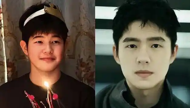 胡可沙溢晒全家福为儿子庆生,13岁安吉撞脸刘昊然,越长越帅气!