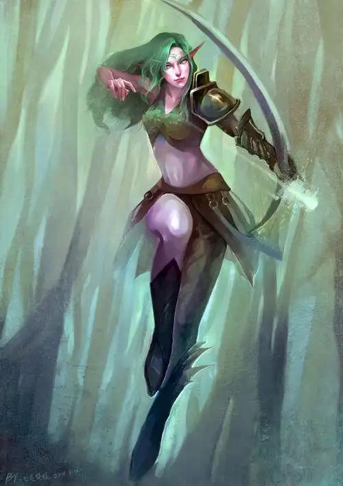 跳射的暗夜精灵射手