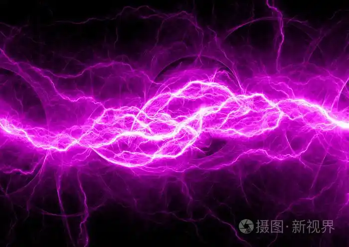 紫色幻想闪电