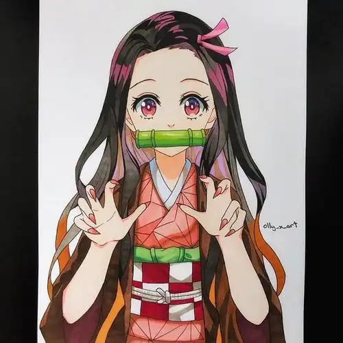 马克笔结合彩铅画动漫 瞬间爱上这种效果 真乃大神也