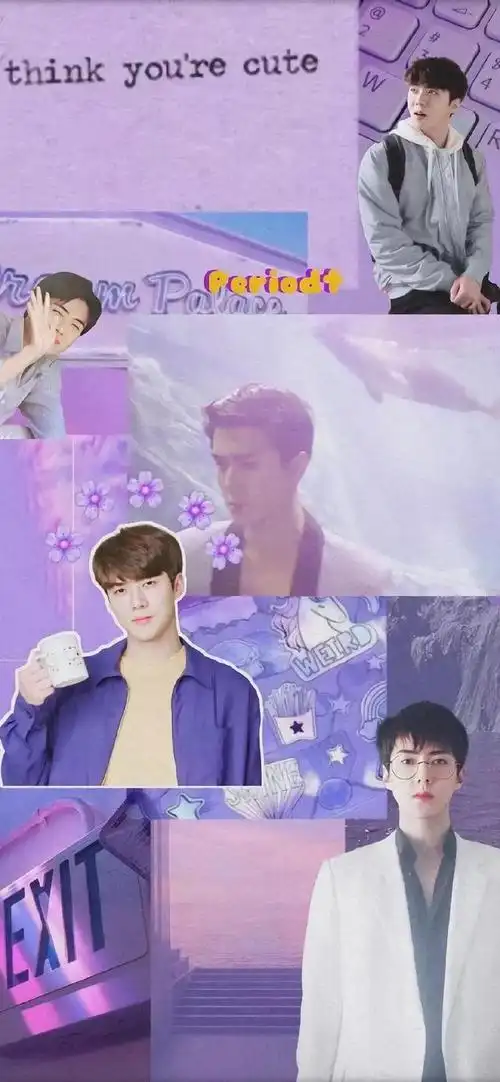 明星壁纸 吴世勋帅哥拼接壁纸