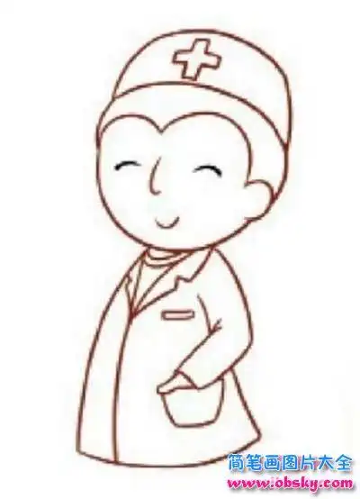 简笔画怎么画医生简笔画怎么画白衣天使医生治疗病床上的人简笔画收藏