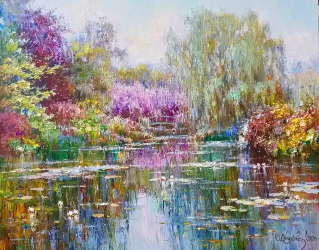 Светлоеутро 阳光明媚的清晨 40х50cm 布面油画 2020年.