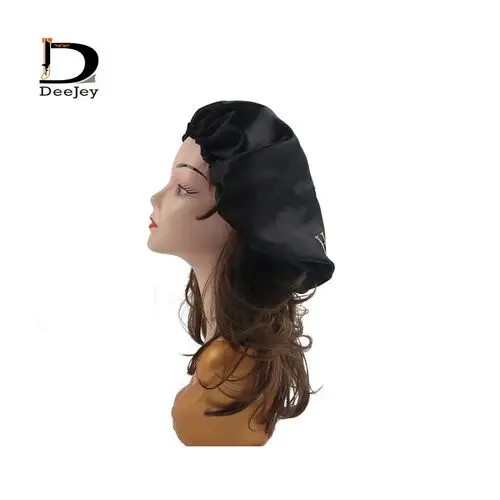 小批量可以定制假发发帽浴帽色丁软布睡眠帽双层睡帽假发头巾