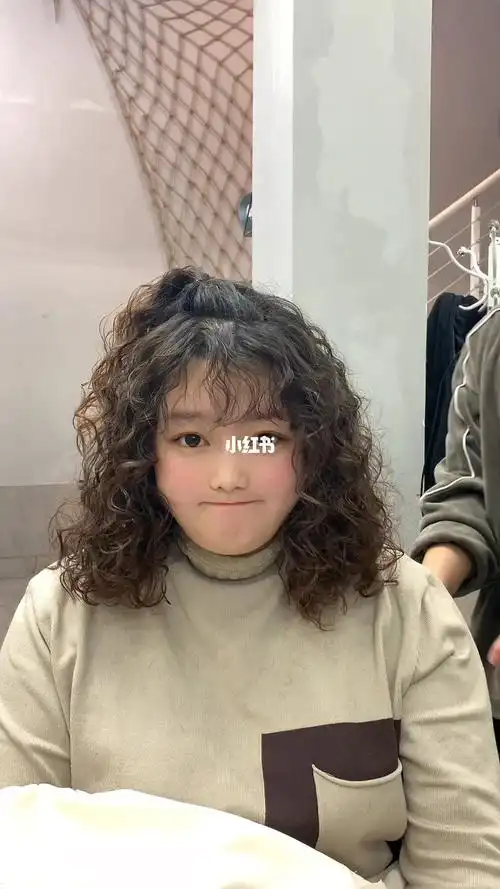 烫发#蛋蛋卷福鼎原创,中长发绵羊卷羊毛卷适合甜美可爱慵懒抚媚的女孩