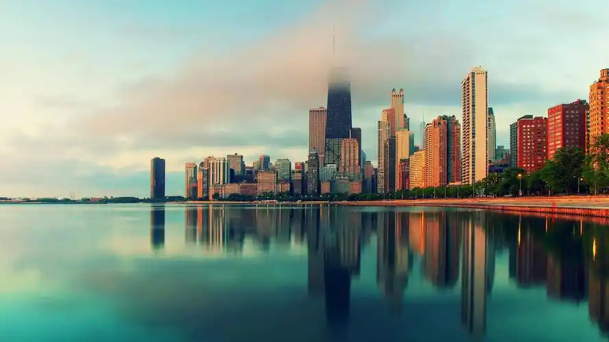 美国伊利诺伊州城市风光