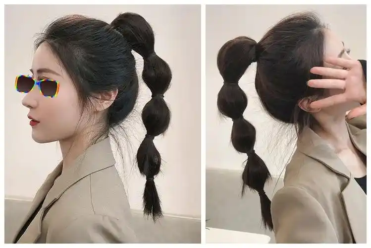 中分的八字刘海修饰,更是温柔感十足,简单大气的基础日常发型造型,一