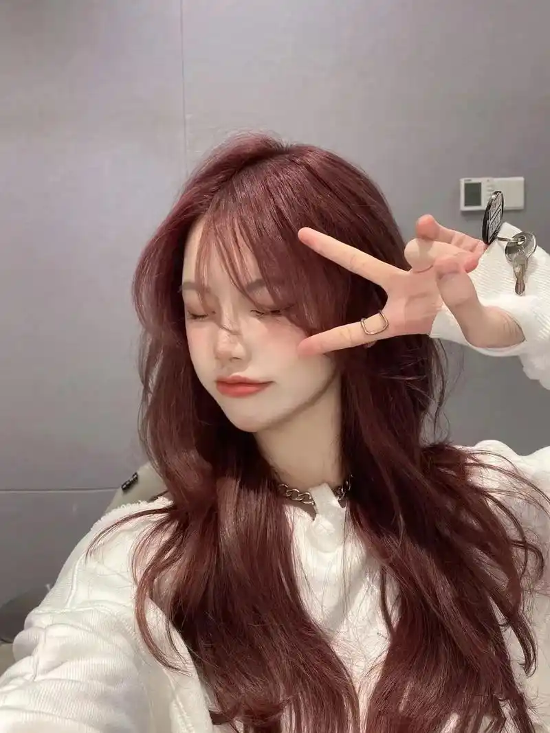秋冬季推荐发色"粉棕色"无需褪色即可染出图片效果哦 暖色系发 - 抖音