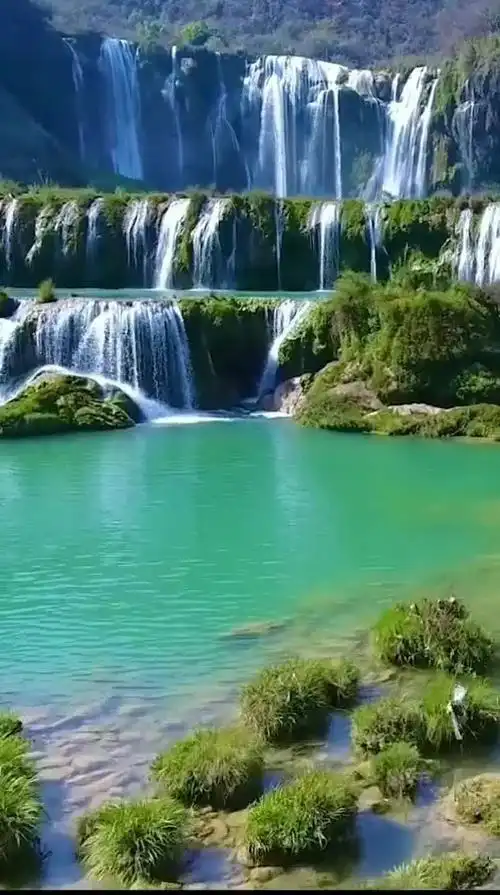 隐藏在云南大山里的世外桃源瀑布群,绿水青山好美啊