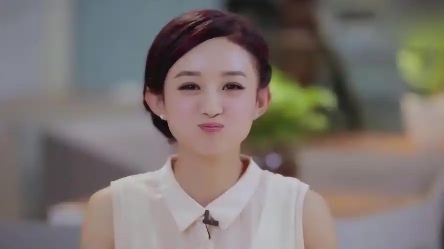 赵丽颖说完台词,不忘嘟嘟嘴,简直太萌了!