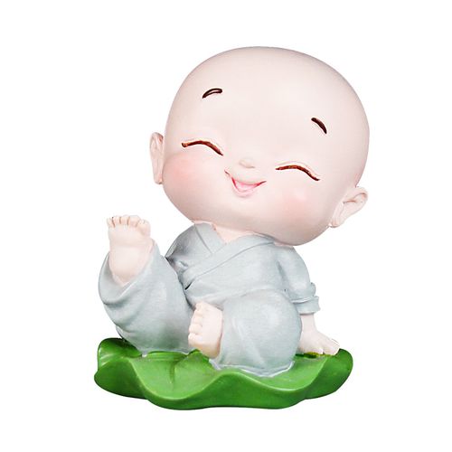 出入平安小和尚车载摆件汽车内饰用品可爱创意摆件